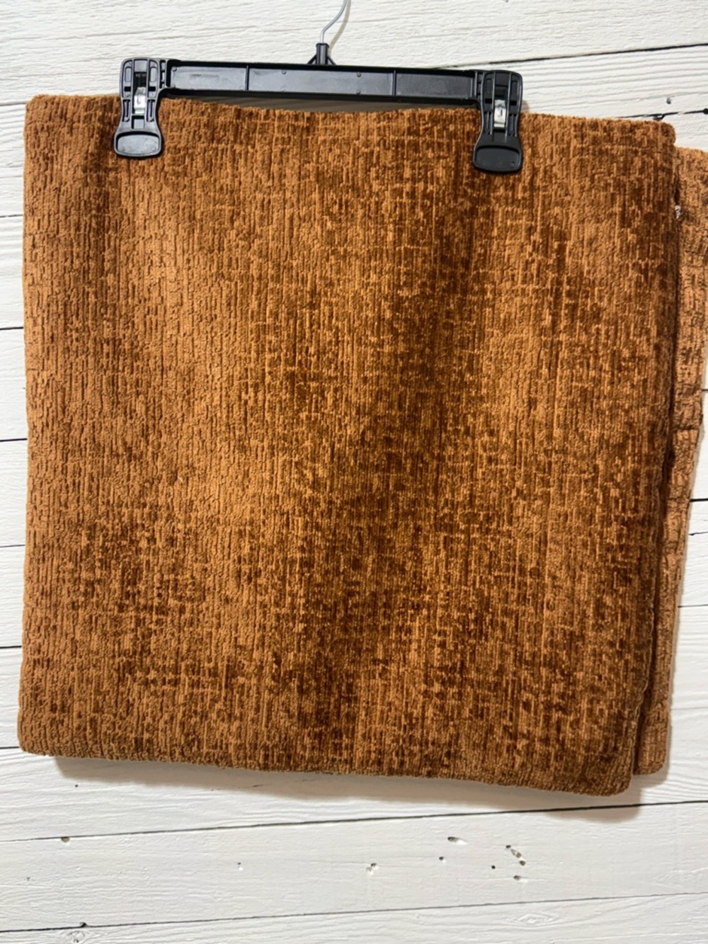 Rust Brown Plush 18”X18” Accent Pillow Covers - Picture 2 of 2